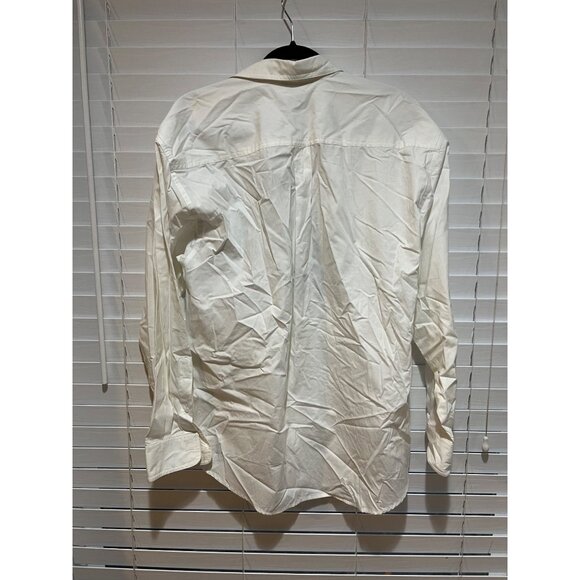 Vintage Bugatchi Embroidered Button Up Dress Shirt - Size M - Picture 5 of 5